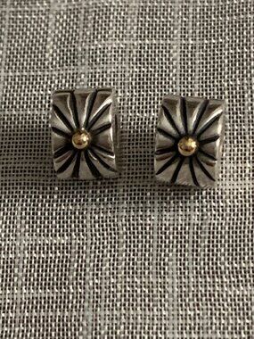 Pair of Pandora Silver and Gold Clips